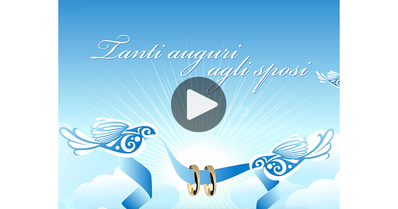 Cartolina - Tanti auguri agli sposi