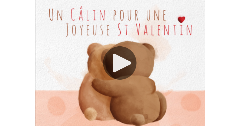 Ma Carte Calin De La Saint Valentin