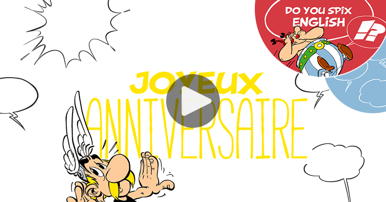 Ma Carte Happy Birthday Avec Asterix Et Obelix